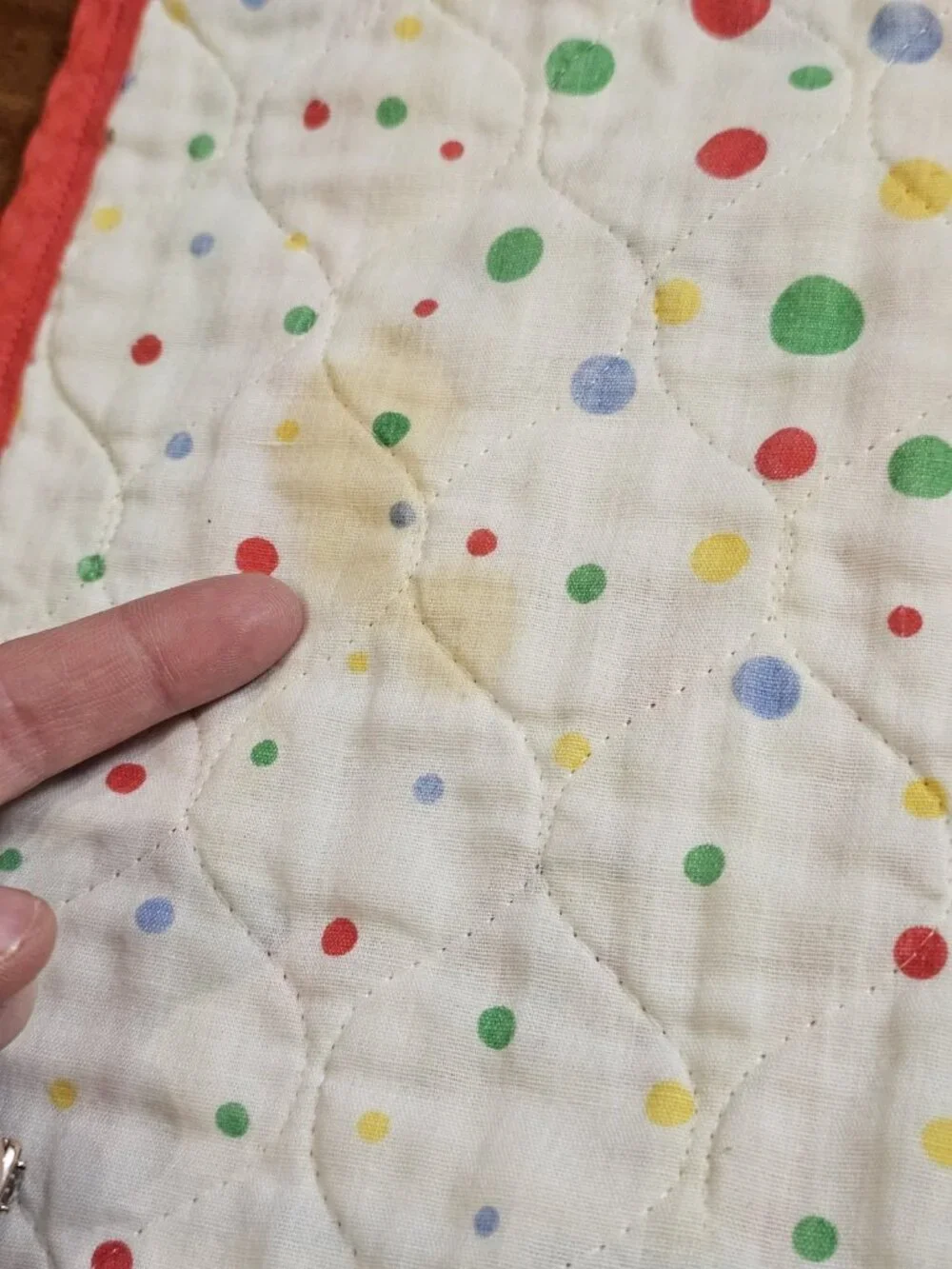 VTG Baby Quilt Blanket Circus‎ Clown Juggling ABCs Multi-color 33 X 43 In